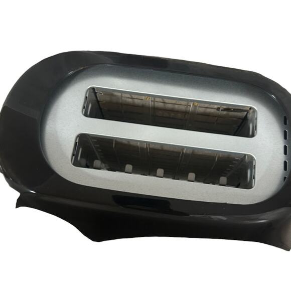 Living Solutions Black 2 Slice Cool Touch Toaster NIB - Picture 6 of 10